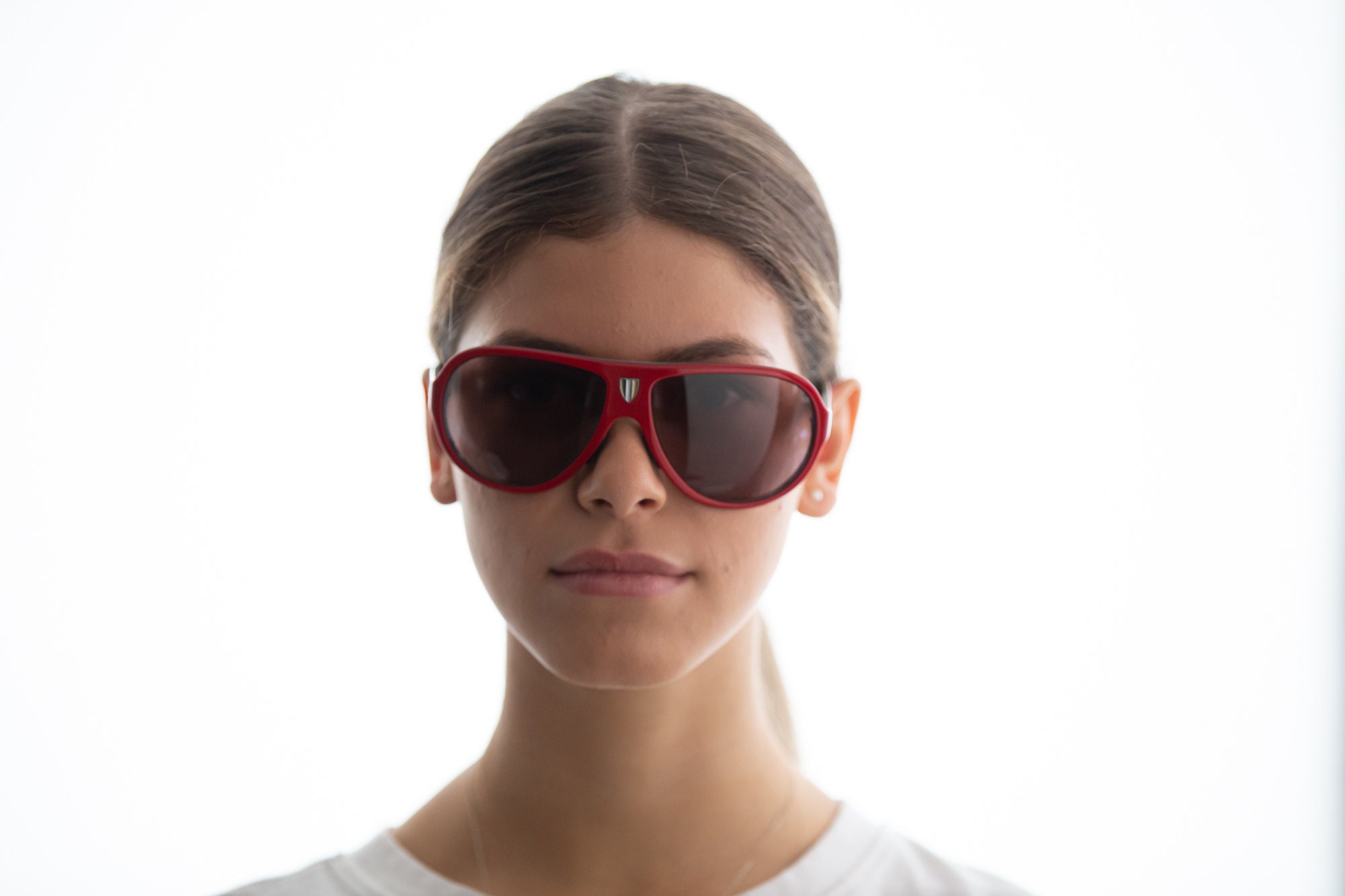 2000s Dolce & Gabbana Aviator Sunglasses Red Italy Flag 4057 