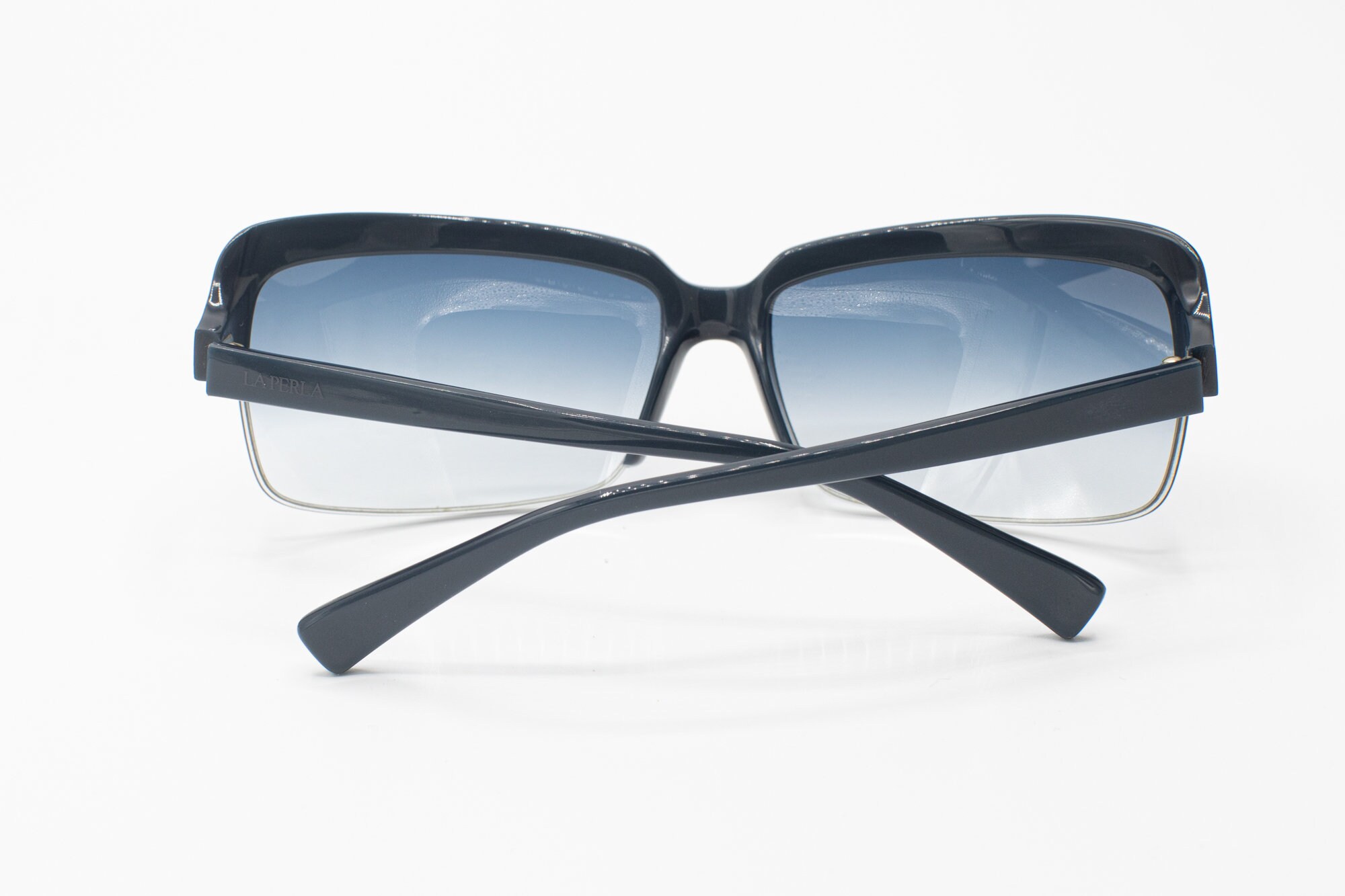 LAPERLA new‎ RX  eyeglasses half Rim La Perla 2000s Half Rim Sunglasses Pearl Grey 063 - Etsy main image 4
