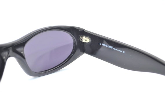 Cavalli python leather vintage sunglasses 90s ova… - image 8