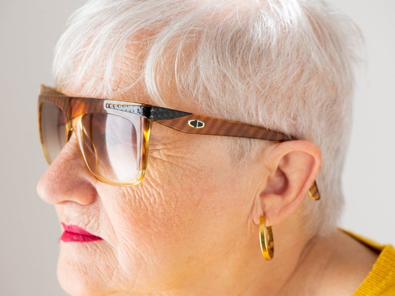 Vintage Dior squared sunglasses 80s woman 2400 - image 9