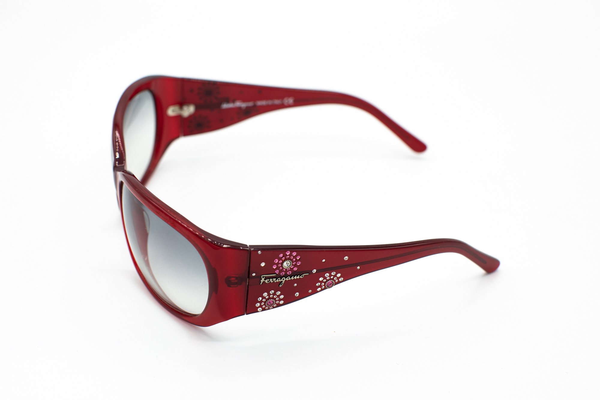 2000s Women Sunglasses Ferragamo Bordeaux 2119b - Etsy