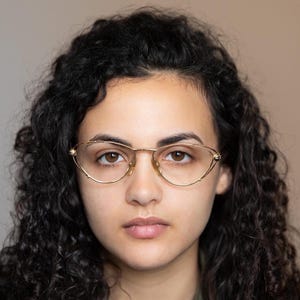 1990s cat eye eyeglasses, NINA RICCI NR 2024, gold metal frame