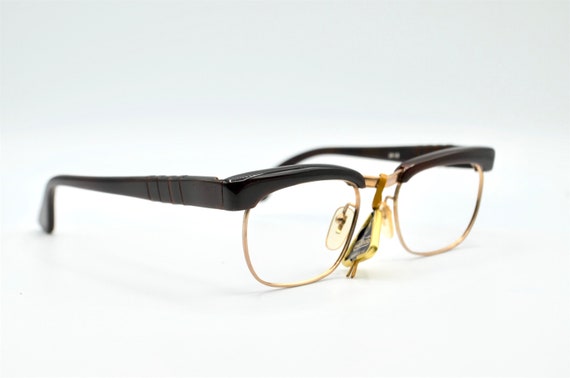 Persol Ratti 1960s vintage eyeglasses sleek browl… - image 5