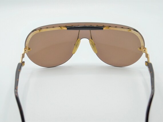 80s Vintage Shield Sunglasses Rounded Rimless Paloma Picasso 3716 