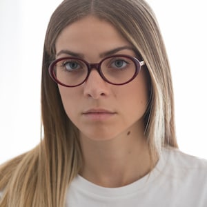 Fendi eyeglasses 90s vintage oval bordeaux VL 7511