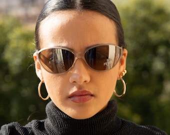 2000s FENDI vintage wrap sunglasses oval 7732
