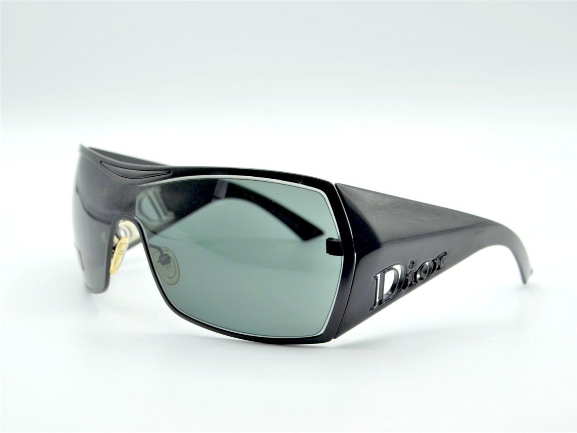 Dior visor sunglasses squared 2000s Gaucho wraparound edgy Etsy