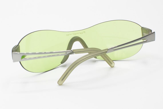 Fornarina Green Shield Sunglasses Rimless 2000s Self3s - Etsy display picture 2