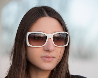 Bluemarine 2000s sunglasses white and blue BM96282