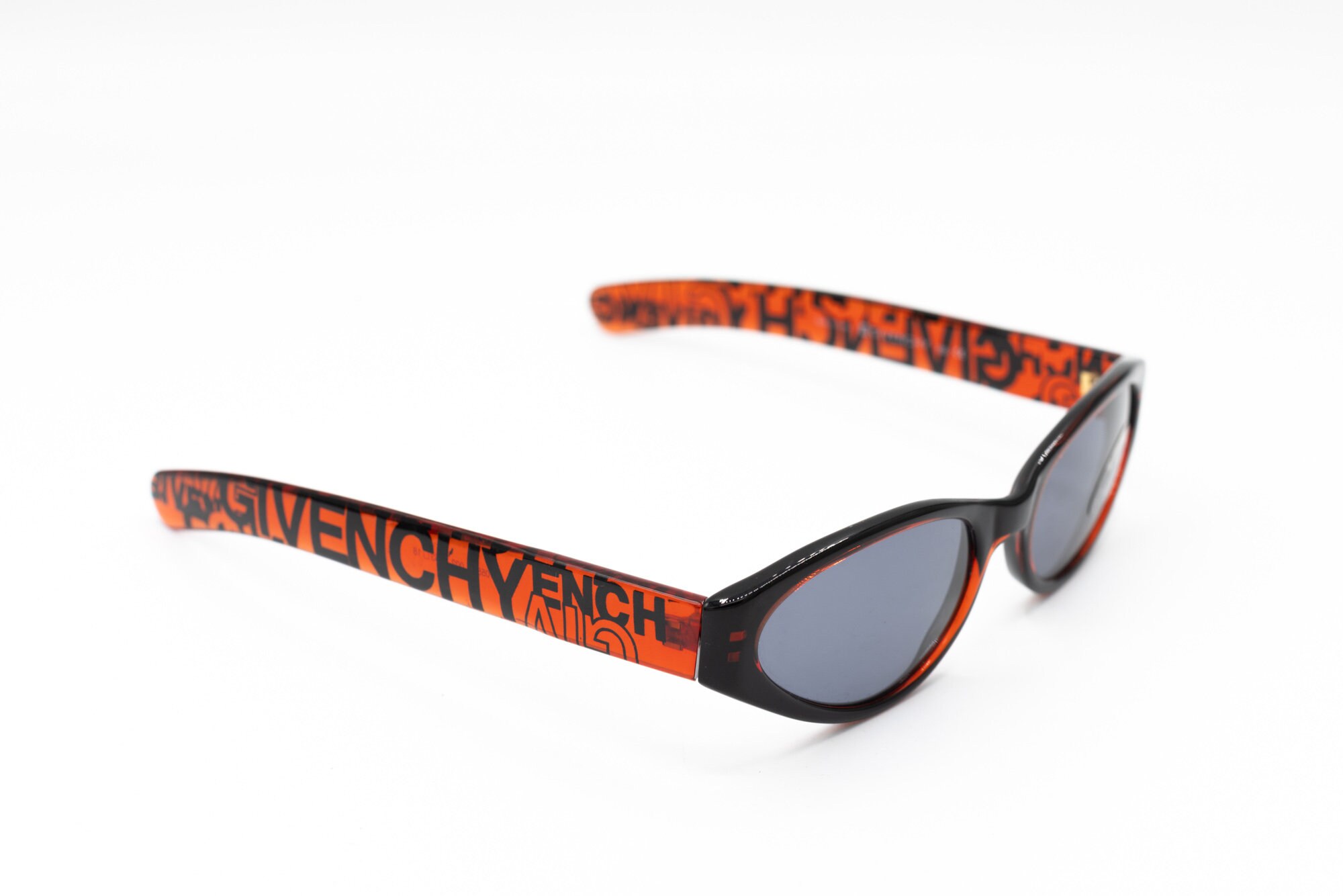 90s GIVENCHY 1055 Sunglasses, Small Cat Eye Frame, Dark Red  display picture 2