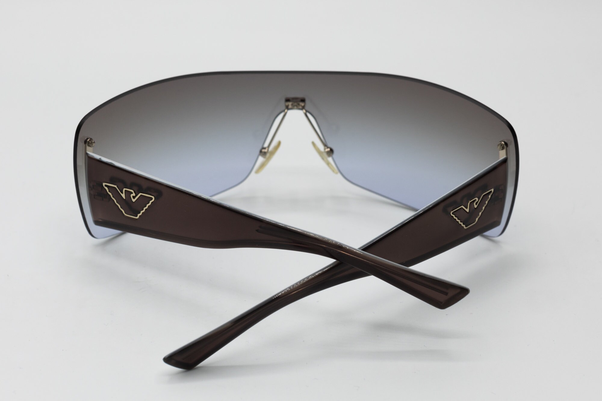 ARMANI 2000s Rimless Shield Sunglasses Boozed EA9452/S - Etsy ARMANI 2000s Rimless Shield Sunglasses Boozed EA9452/S - Etsy