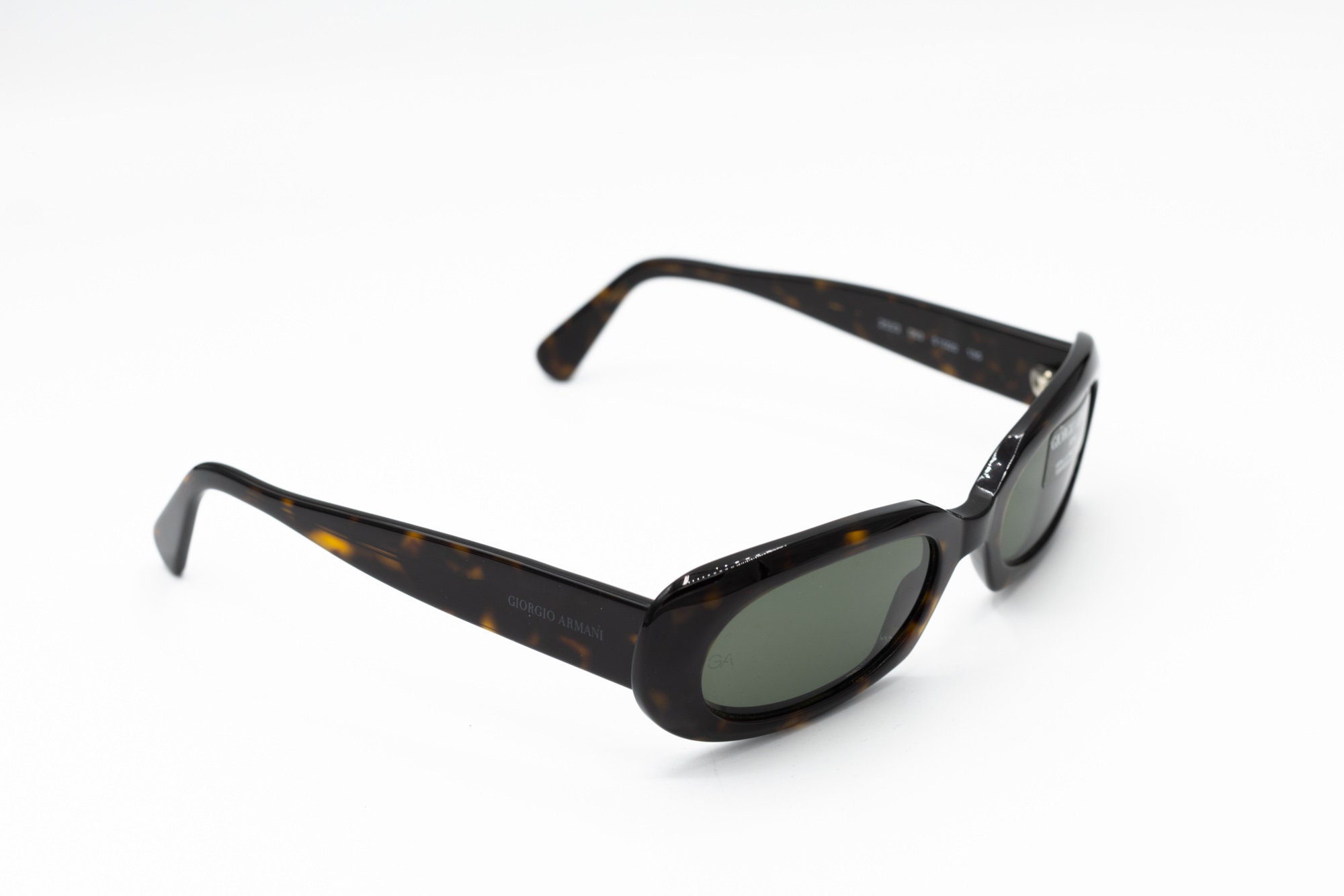 2000s ARMANI 2523 Oval Sunglasses Tortoise - Etsy