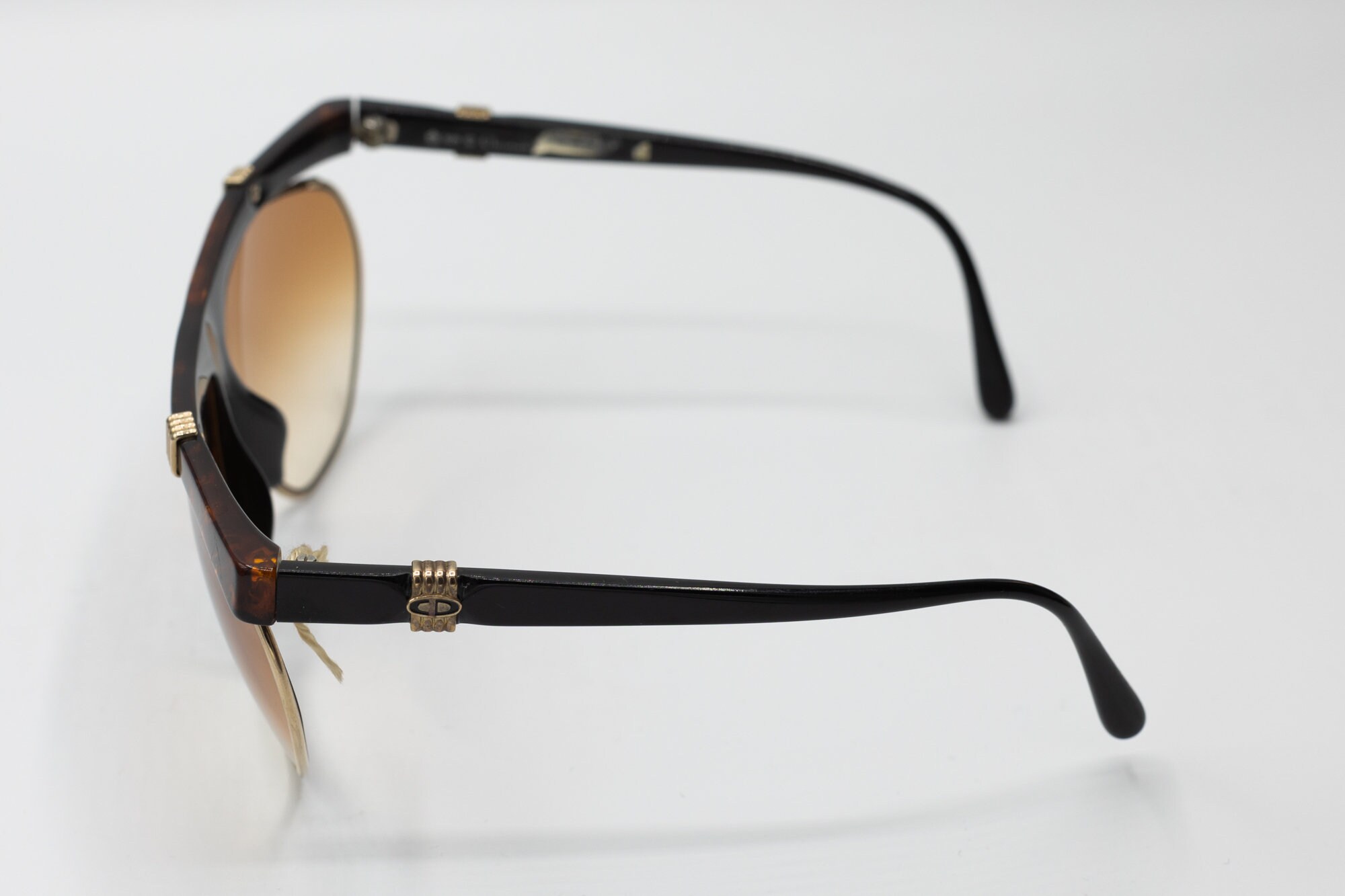 DIOR 1980s Vintage Sunglasses Tortoise Deadstock Mod 2555
