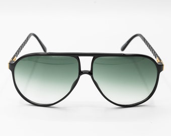 1980s Christian Dior 2469 vintage aviator sunglasses black