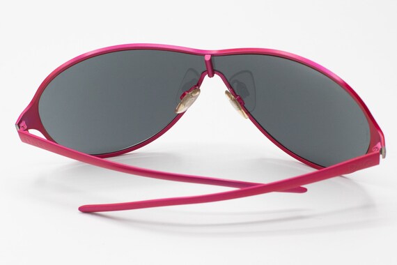 D&G Women Pink Shield Frame Sunglasses with Black Lens Dolce & Gabbana Eyewear Re-Edition Shield Logo Sunglasses  main image 3