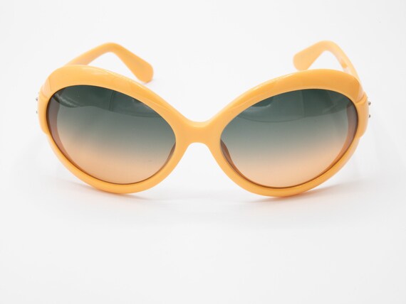 Moschino Sunglasses Peach Orange Oversized Oval Mo3717s - Etsy display picture 3