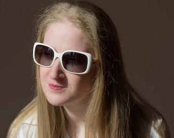 Gafas de sol Moschino 2000s mujer cuadradas blancas M3715s