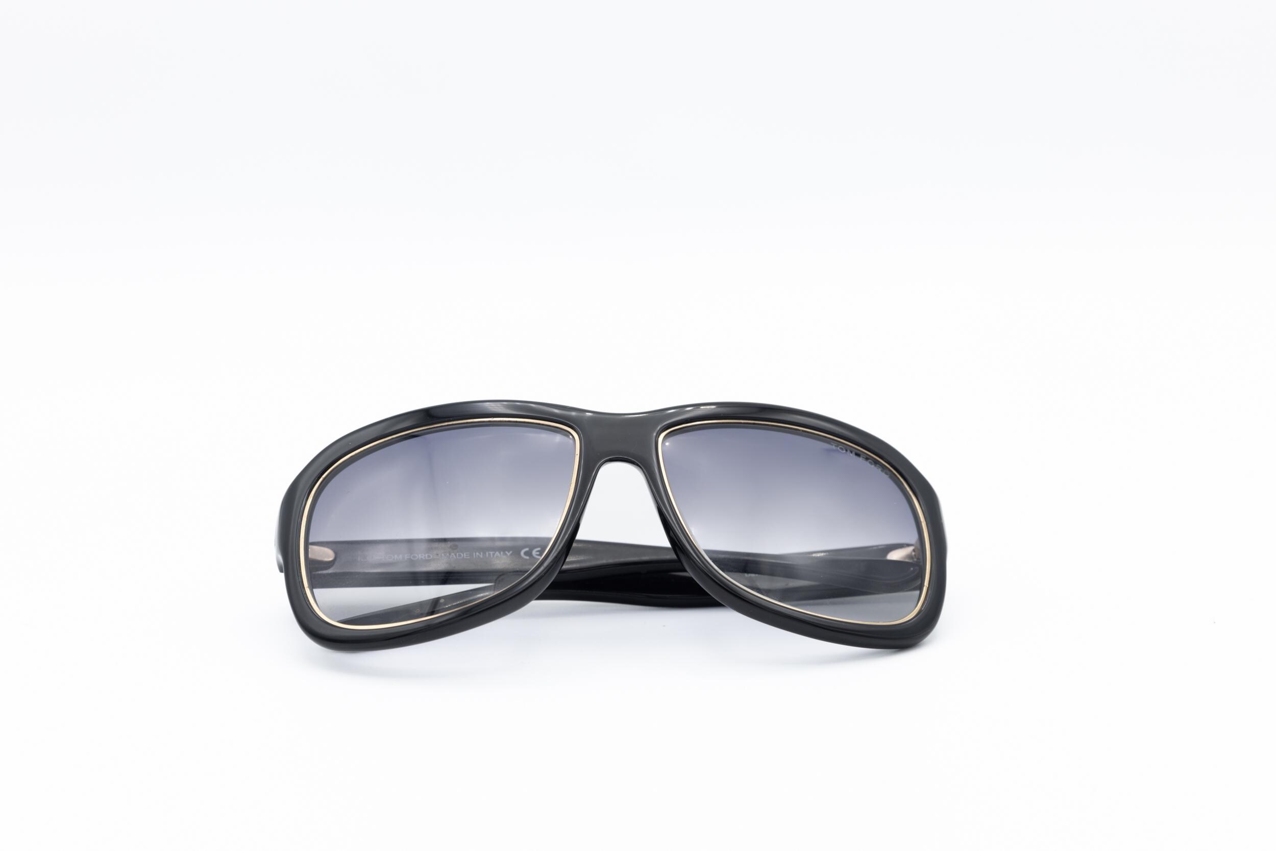 2000s TOM FORD DAVID TF26 Sunglasses Black Squared - Etsy