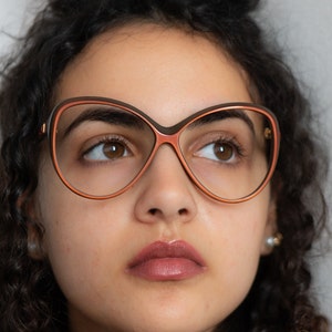 80s GUCCI eyeglasses vintage women oversized frame PG 21