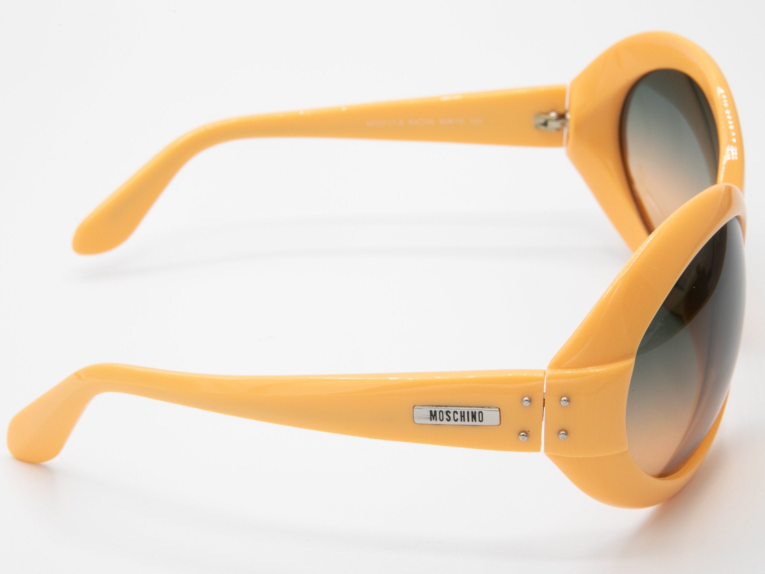 Moschino sunglasses peach orange oversized oval MO3716 MOSCHINO Orange Oversized Sunglasses | Blue Iridium Lenses  main image 4
