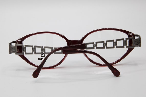 OLD FENDI サングラス FENDI 90s Vintage Designer Rectangle Narrow Sunglasses New