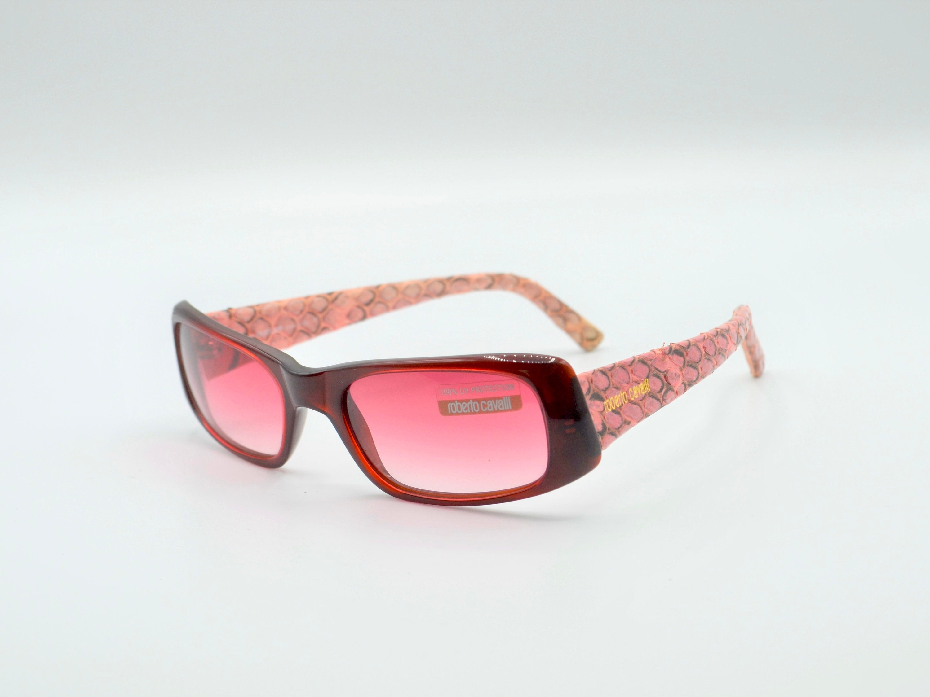 Roberto Cavalli Sunglasses 
Single purple lens Aviator Pink Python arms roberto cavalli snake sunglasses products for sale | eBay main image 3