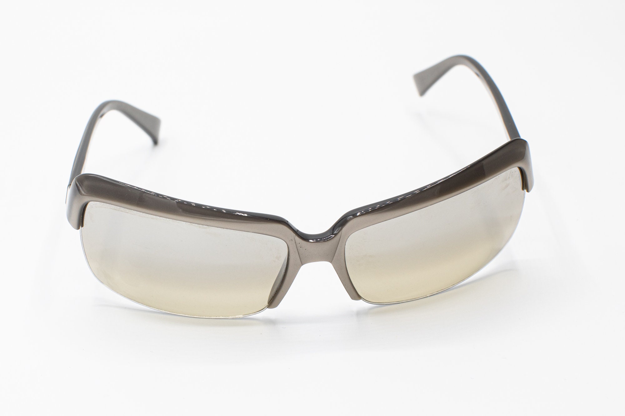 LAPERLA new‎ RX  eyeglasses half Rim La Perla 2000s Half Rim Sunglasses Pearl Grey 063 - Etsy main image 3