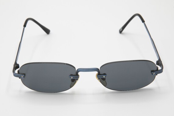 Versus Versace ヴィンテージ サングラス スモール オーバル リムレス