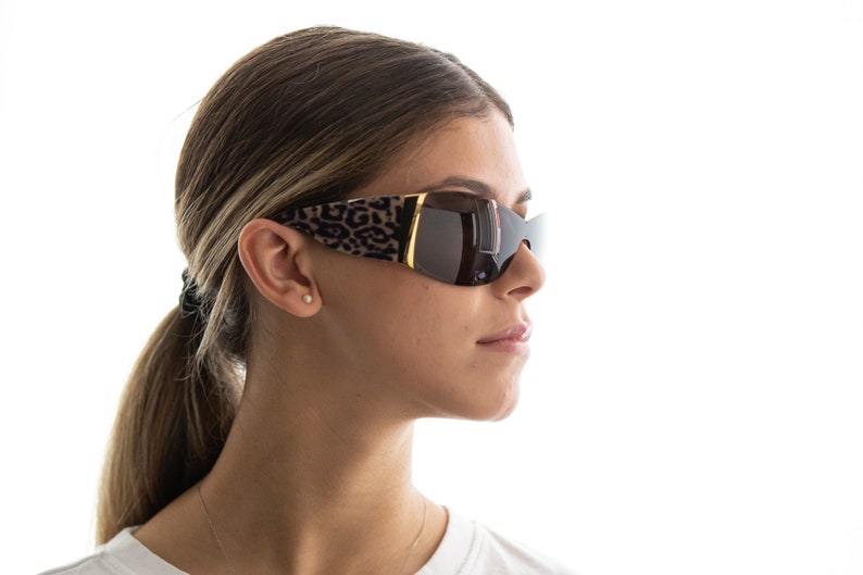 Dolce & Gabbana leopard shield sunglasses 2000s vintage DG2019 image 3