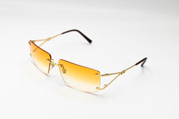 Buy Ferragamo 1071 Sunglasses, Y2K Rimless Frame With Gradient