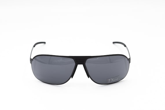 2000s DIOR 0069/s Aviator Sunglasses Matte Black Metal - Etsy display picture 1