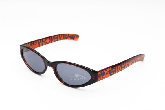 Givenchy Cat-Eye Burnt Orange Frame Sunglasses Givenchy Giv Cut GV40049I 43C Wrap Sunglasses Matte Orange  main image 3