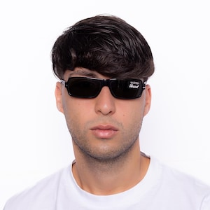 Persol 2919-S Sunglasses Marbled Cream Black Iridescent Mirror Lens Vintage Y2K Persol Black S - Etsy main image 4