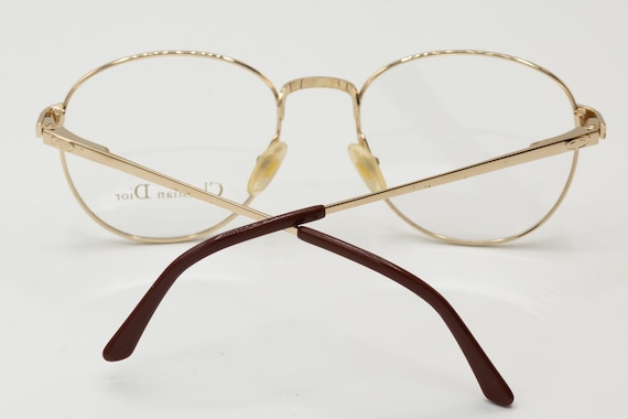 1980年代 DIOR 2800 ヴィンテージ ラウンド メガネ ゴールド
