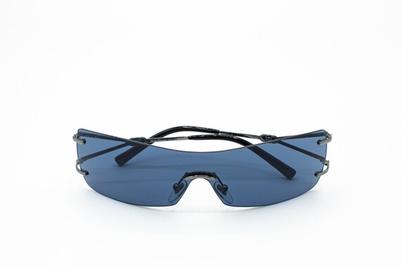 Salvatore Ferragamo Rimless Sunglasses 1070-B Shield Sunglasses Ferragamo Rimless Narrow 2000s 1070b  main image 2