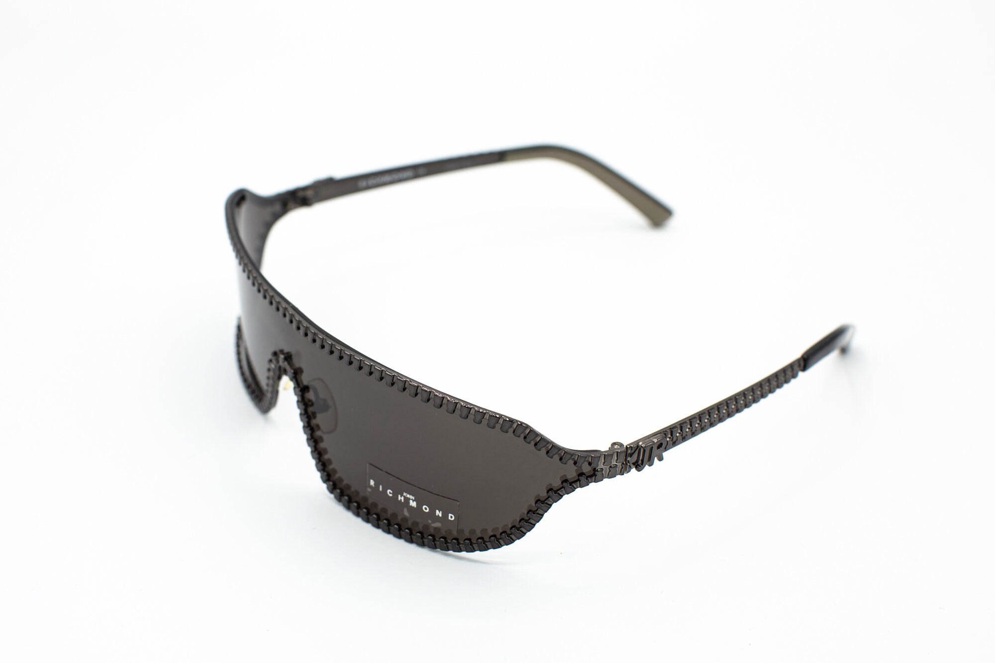Shield Sunglasses Richmond Smoke Grey Metal 2000s With  display picture 1