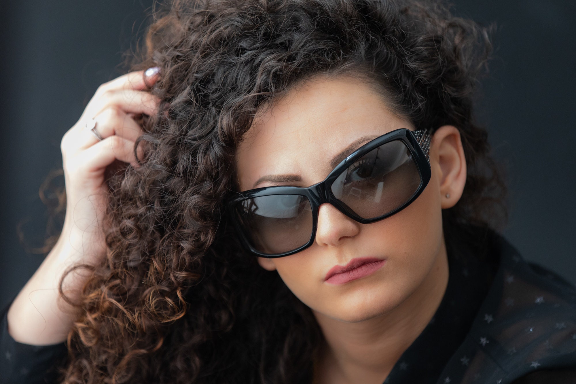 2000s Versace Squared Wrap Sunglasses Black 4069/B - Etsy