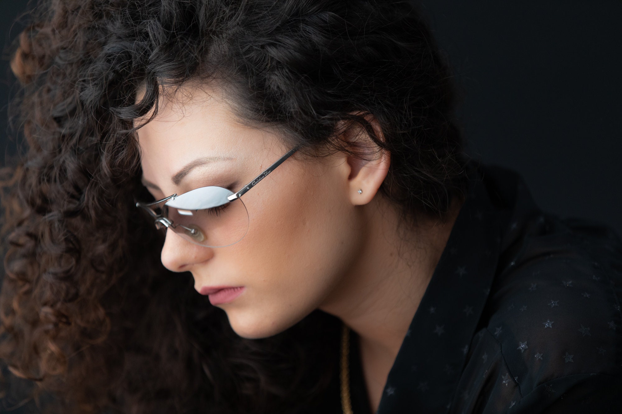 2000s DIOR Mini Aviator Sunglasses Silver Metal - Etsy