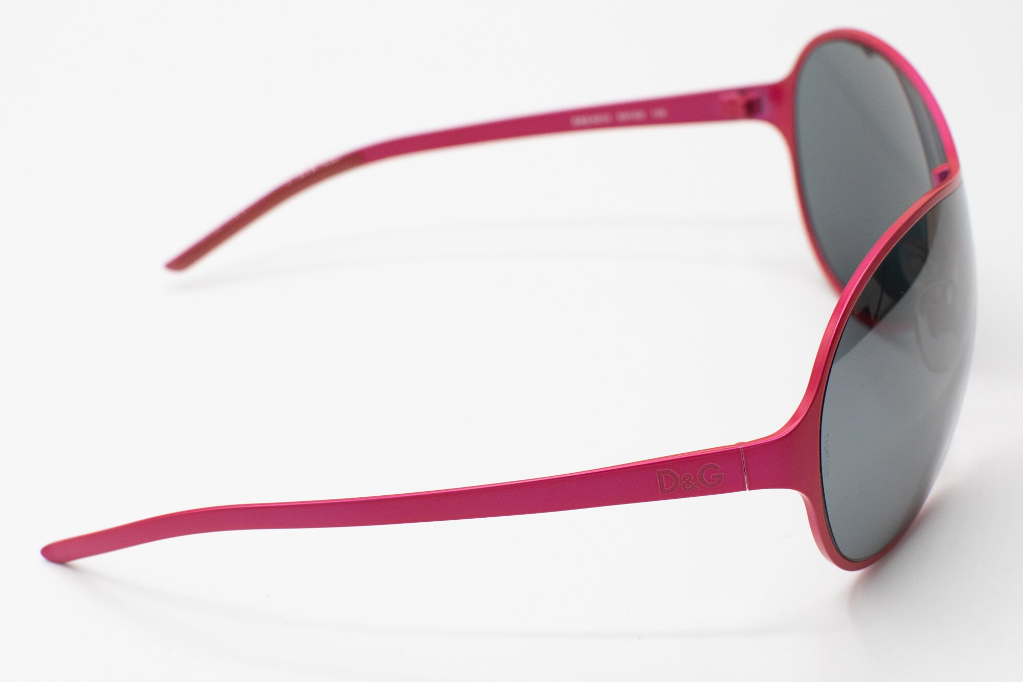 D&G Women Pink Shield Frame Sunglasses with Black Lens Dolce Gabanna Y2K Shield Sunglasses Rhinestone Pink Mirror  main image 4