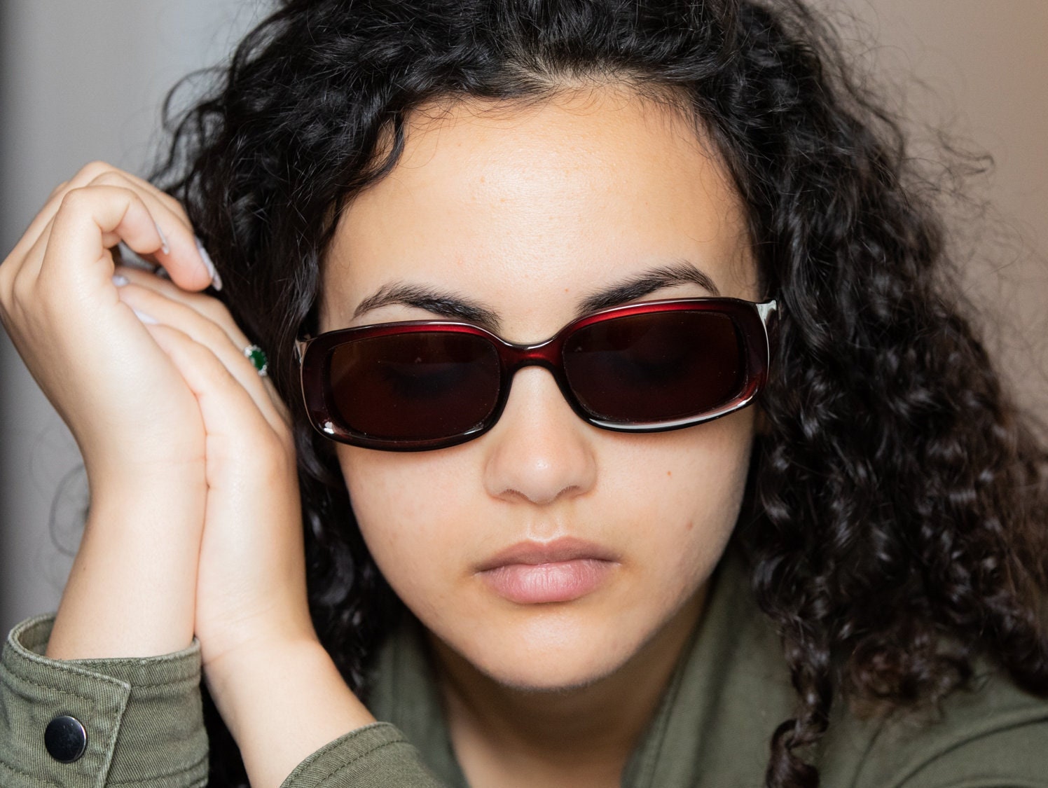 Fendi Vintage 90s Sunglasses Squared Bordeaux SL 7667 - Etsy