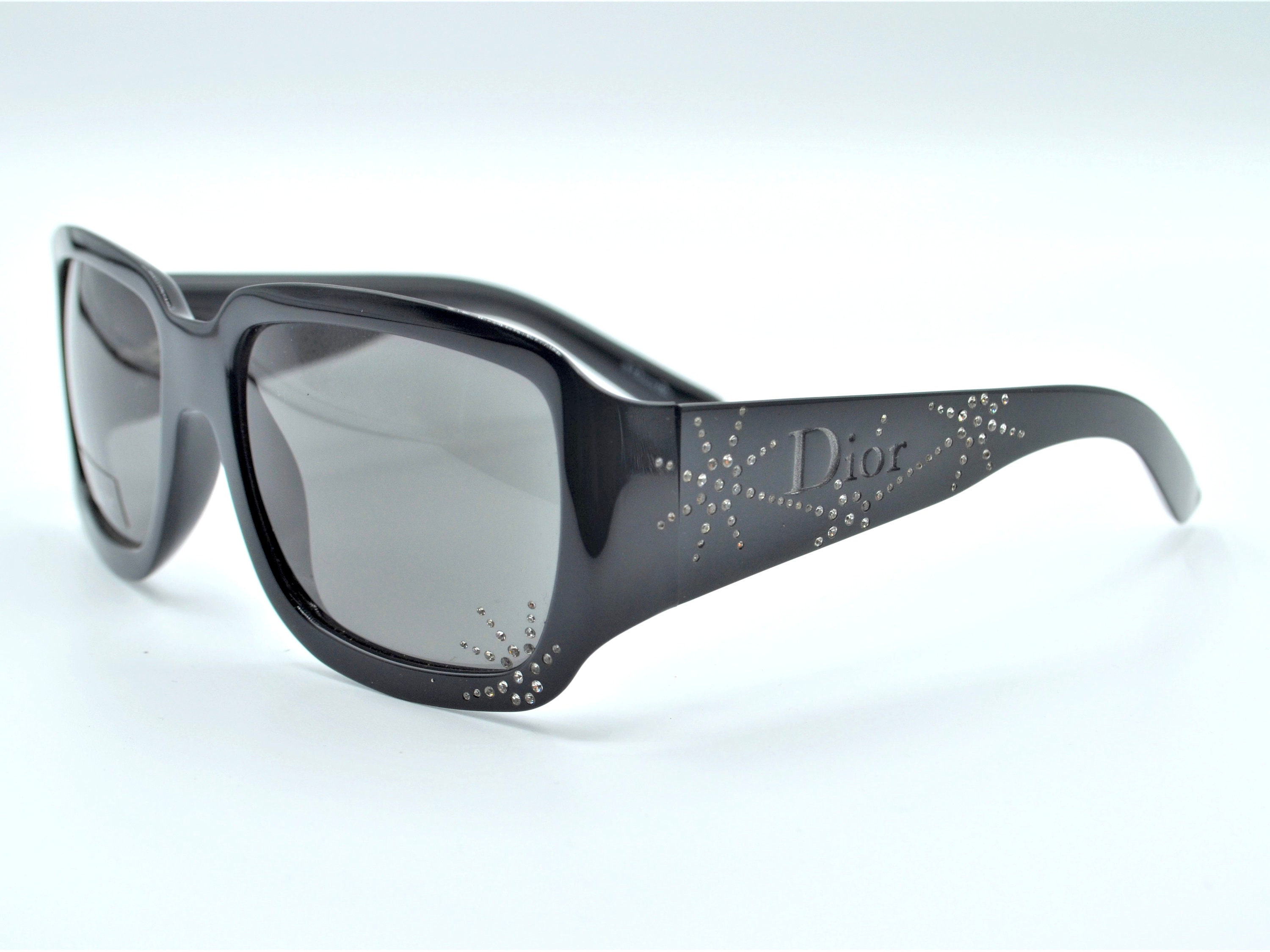 Dior, Black glossy sunglasses - Unique Designer Pieces