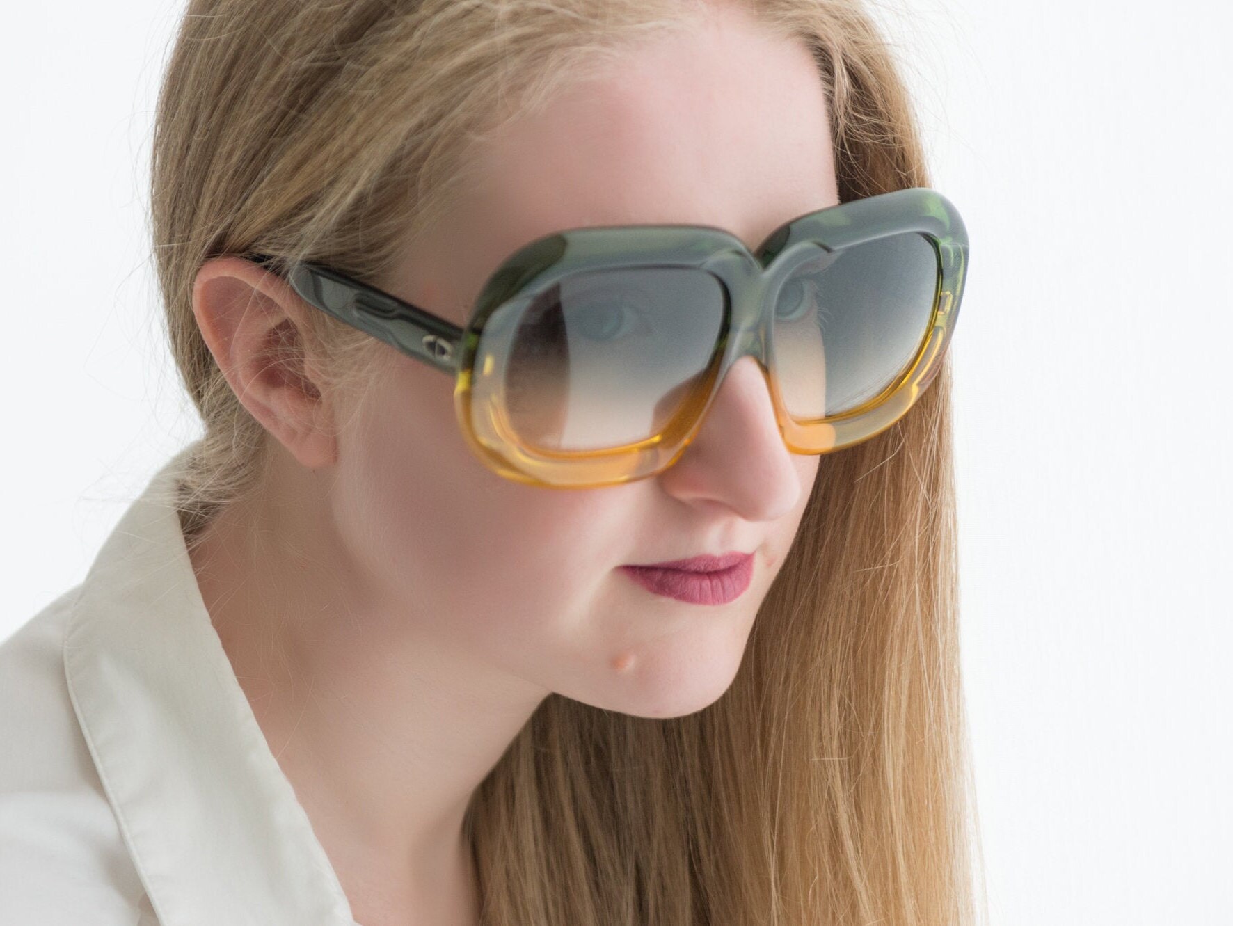 Christian Dior Oversized Vintage Rare Sunglasses From 1970s  display picture 2