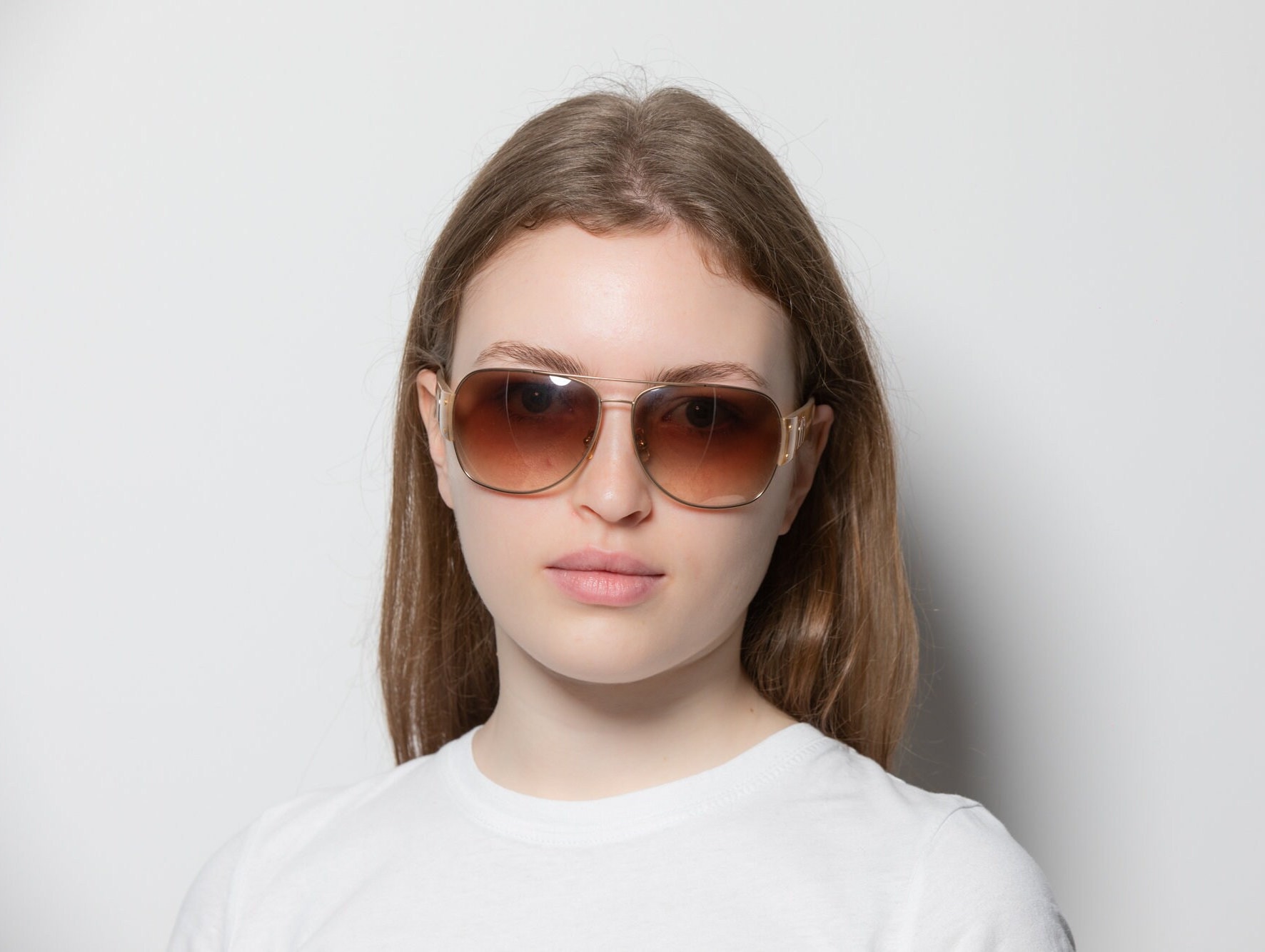 2000s MIU MIU SMU53G Aviator Sunglasses Gold and Tortoise - Etsy