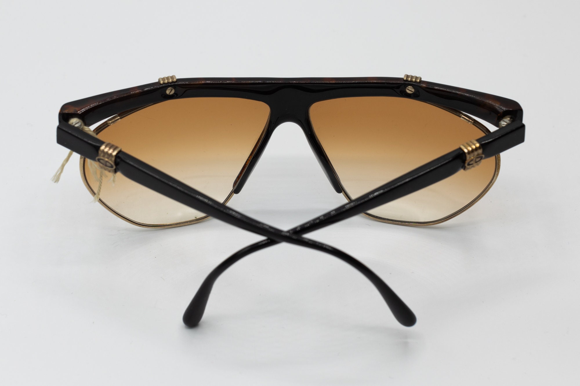 DIOR 1980s Vintage Sunglasses Tortoise Deadstock Mod 2555