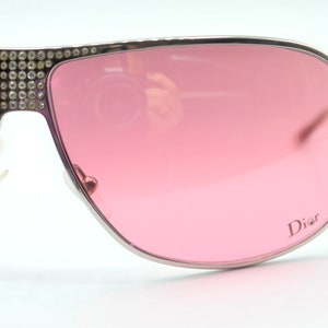 Dior pink aviators sunglasses 2000s silver metal HardDior1 image 4