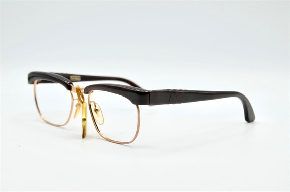 Persol Ratti 1960s vintage eyeglasses sleek browl… - image 3