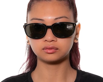 Jaren 90 ARMANI 815 vintage zonnebril ovaal zwart
