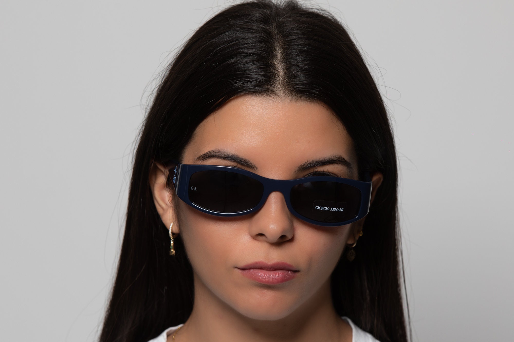 ビンテージ　GIORGIO ARMANI サングラス ブラック y2k ARMANI GA154 Y2k Sunglasses Rectangle - Etsy