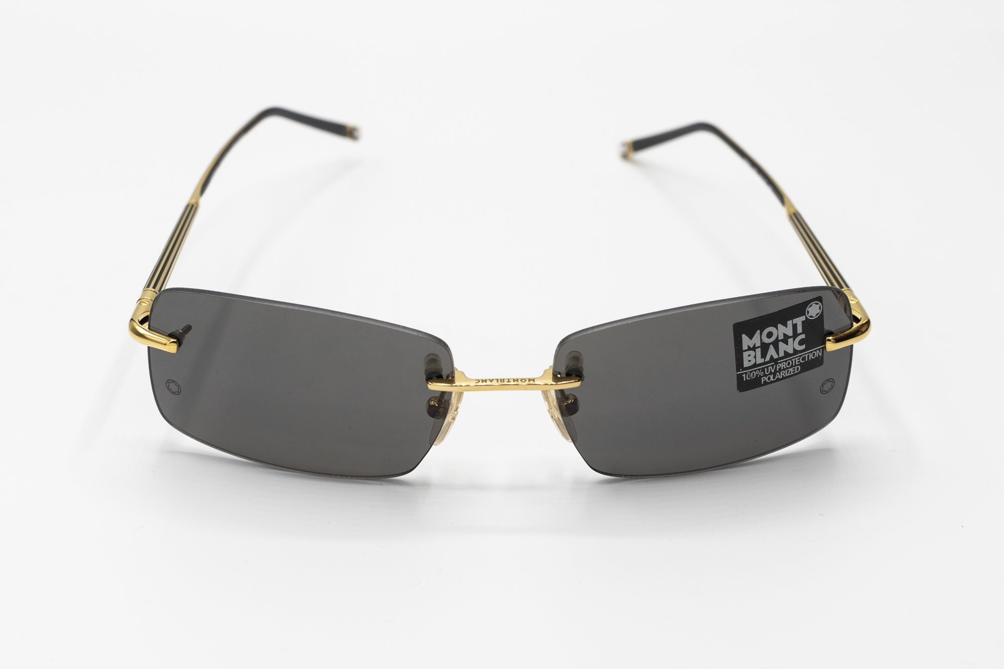 Vintage Mon Blanc Sunglasses (2007ish) MONT BLANC MB0302S 006 Black Grey Men main image 4