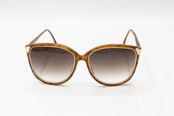 Lunettes de soleil il de chat vintage Dior 2546 des annees 1980 tortue Etsy France